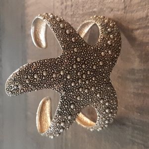 Gold Starfish Cuff